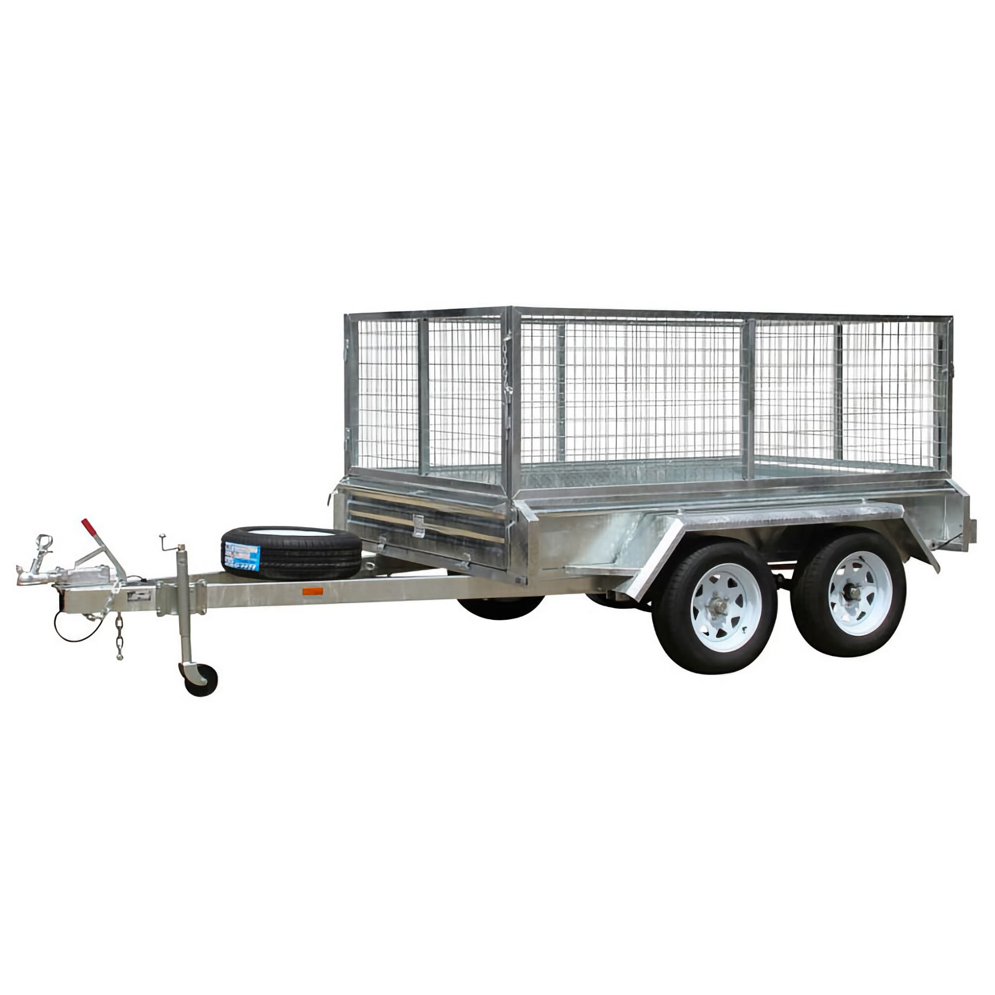 8x5ft Box Trailer Caged